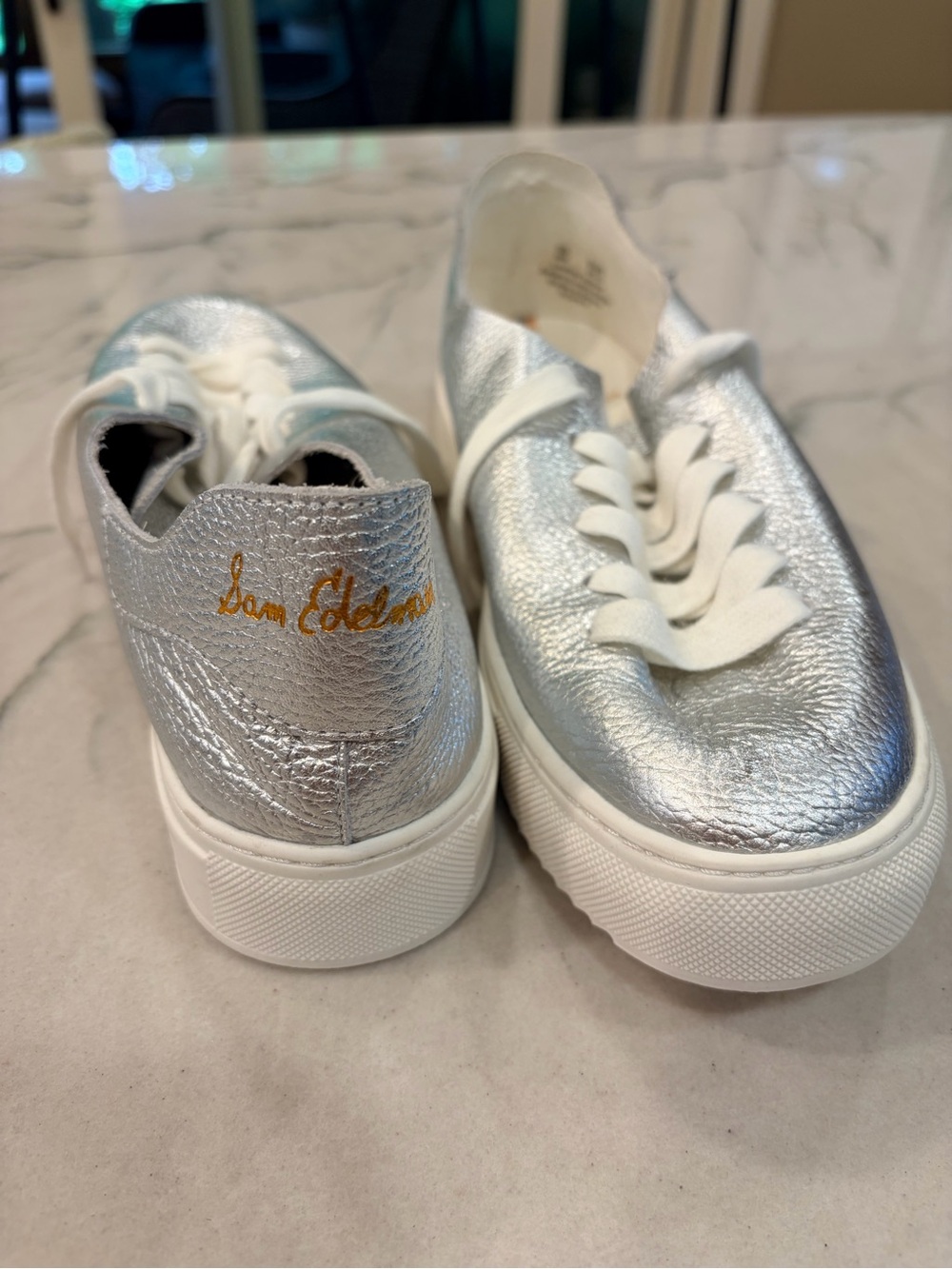 Sam Edelman Poppy Sneaker - silver size 8